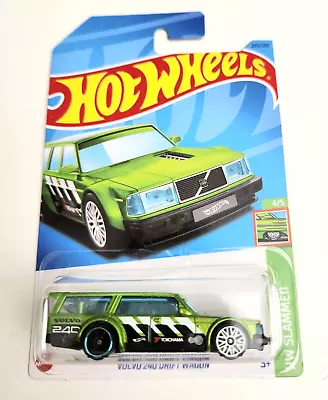 Hot Wheels Volvo 240 Drift Wagon Green #245 245/250 - 2023 HW Slammed • $8.99