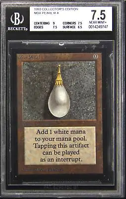 1993 Collector's Edition Mox Pearl Rare Magic: The Gathering Card BGS 7.5 • $1900