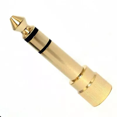 £10 • Buy Sennheiser 3.5mm To 6.35mm Screw On Threaded Jack Adapter HD25, HD 215 – 543684