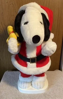 Peanuts Santa's Best Holiday Animated Santa Snoopy And Woodstock. Tested. Works • $40