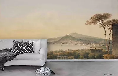 3D Tree Mountain Sea Grass Fog Self-adhesive Removeable Wallpaper Wall Mural1 • $44.99