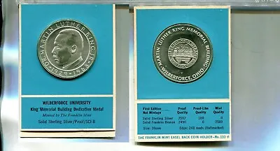Martin Luther King Franklin Mint Sterling Silver Medal 6705r • $29