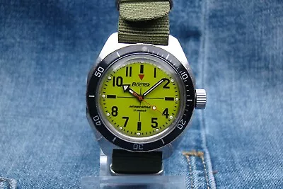 VOSTOK Amphibia AMPHIBIAN SNIPER RUSSIAN SOVIET USSR DIVER MILITARY WATCH 1980s • $120