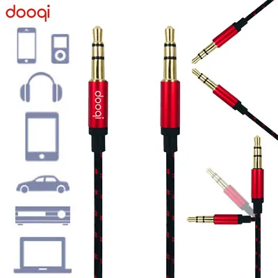 $7.99 • Buy 3.5mm To 3.5mm Car AUX Audio Nylon Braided Cord Cable For PC IPod Car Phone