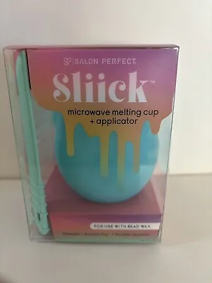 Sliick Salon Perfect Microwave Melting Cup & Applicator For Use W/ Bead Wax NIB • $10