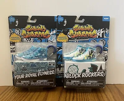 Subway Surfers Block Rocker And Your Royal Flyness Backpack Clip Keychain Lot 2 • £12.10