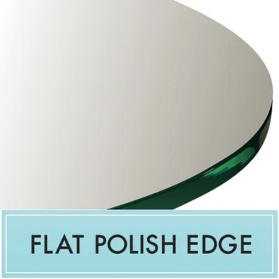 $62.95 • Buy 16  Round Clear Tempered Glass Table Top 3/8  Thick - Flat Polish Edge