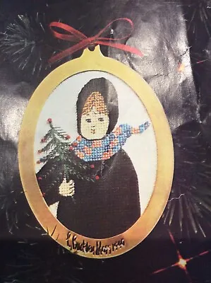 1990 P Buckley Moss Limited Edition Christmas Ornament Kit Amish Girl W/Tree • $48