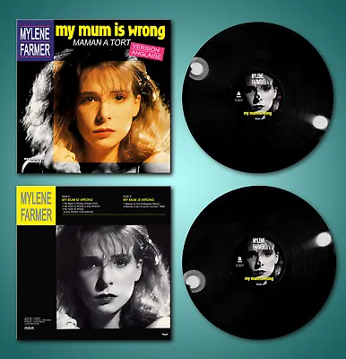 Mylene Farmer 12  Heavyweight Black Vinyl Record My Mum Is Wrong Rare 33rpm 180g • $210