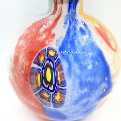 Millefiore Glass Oil Lamp Reed Diffuser Big 5.5” Tall 4” Wide • $14.50