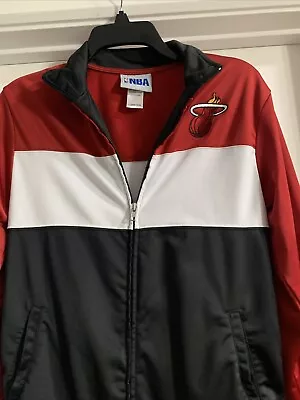 Miami Heat Warm Up Jacket Boys Large 10-12 • $9.99