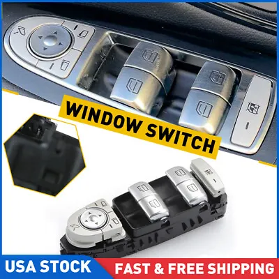 For Mercedes Benz C300 C400 C Silver Driver Door Power Window Switch 2229056800 • $26.99