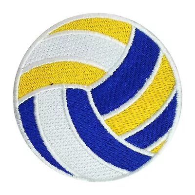 Volleyball PATCH Colourful Volleyball Patch Embroidery Iron On Sew On Patch 7cm • $4.99