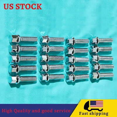 Set Of 20 Chrome For Benz Lug Bolts Nuts ML350 S500 GLK350 S550 CL500 GL450 • $51.99