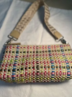 The Sak Pastel Spring Ribbon Woven  Small Bag Clutch W/removable Strap  • $3.25