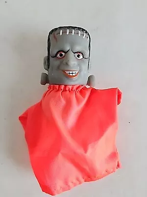 Vintage Frankenstein Rubber Halloween Finger Puppet Toy • $14.95