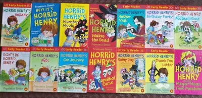 14 Horrid Henry Books By Francesca Simon ~ Very Good Condition ~ Ideal For Xmas  • £12