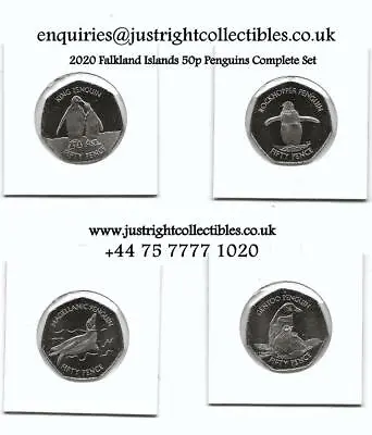 Falkland Islands Penguin 50p Coin Set 2020 Uncirculated Fifty Pence • £14.95