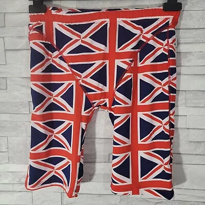 £10.90 • Buy Mens SWIMMART Swim Shorts Union Jack Britain Stretch  Medium Waist 34-36