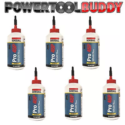 £48.50 • Buy Soudal PRO 45P Polypropylene PU Water Resistant Wood Glue Adhesive 750G Box Of 6