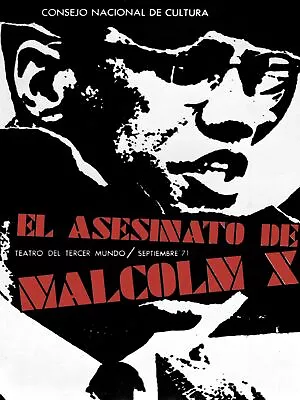 7597.El Asesinato De Malcolm X.close Up Of Maclom X.POSTER.art Wall Decor • $57