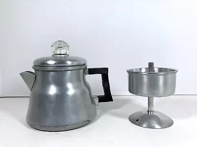 Vtg Aluminum 1-2 Cup Stove Top Coffee Maker Percolator No. X-3002  Wear-Ever • $89.99