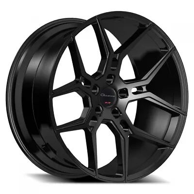 20  Staggered Giovanna Wheels Haleb Black Rims And Tires Package With TPMS • $2648
