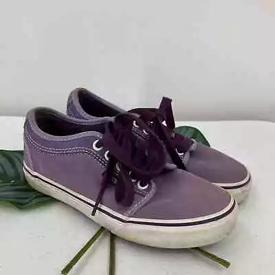 Vans Lavender Purple Leather Suede Chukka Low Top Lace Up Sneaker Trainer Shoes • £26.60