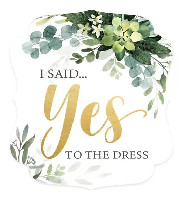 £9.99 • Buy I Said Yes To The Dress Sign - Wedding - A3 HD PRINT - FREE NEXT DAY DELIVERY