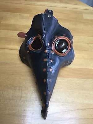 Adult/Child Plague Doctor Mask Latex Deluxe Halloween Steampunk Gas Mask Props • £8