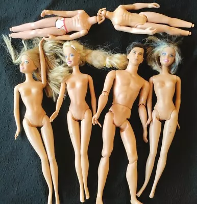 LOT OF (6) OLD BARBIE / KEN Type DOLLS & Others • $13