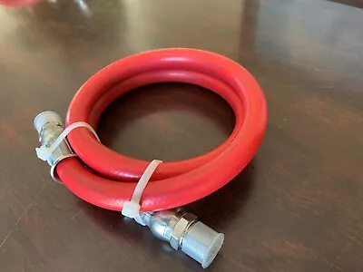 2 Ft. 3/8 Inch  300 PSI Oil Resistant Rubber Air Hose Pigtail Whip 2- 3/8 NPT • $25.50