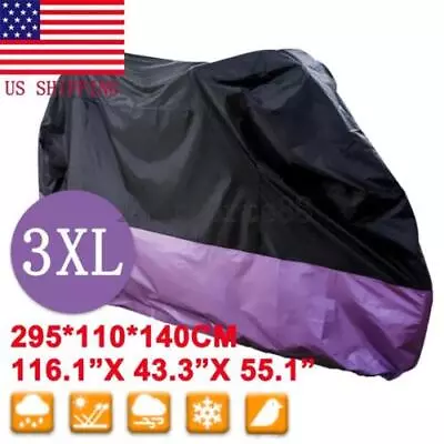 XXXL  Motorcycle Cover For Yamaha V-Star XVS 650 950 1100 1300 Classic • $25.37