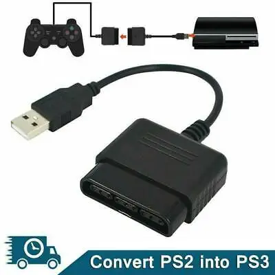 $3.65 • Buy Black Adapter For PS2 To PS3/PS4/PC Game Controller Super Converter USB New USA