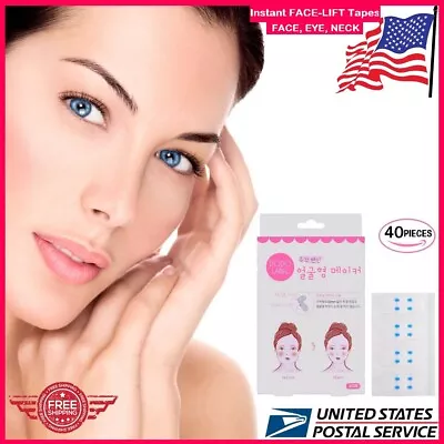 $6.99 • Buy 40PCS Set Instant Face Neck Eye Face Lift Tape V Shape Facelift Anti Wrinkle Lot