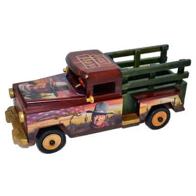 $51.95 • Buy Hamilton American Man's Highway On The Road With John Wayne Wood Truck Sculpture