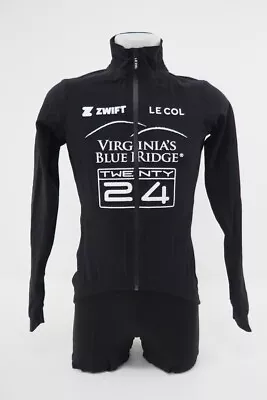 Le Col Pro Cycling Rain Jacket Size Small 'Virginia's Blue Ridge' Custom (Black) • $59.99