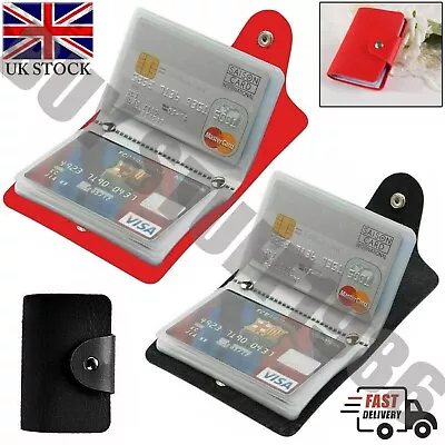 £2.67 • Buy Card Holder Wallet Credit ID RFID Blocking Leather Slim Case Mens Travel Pass UK