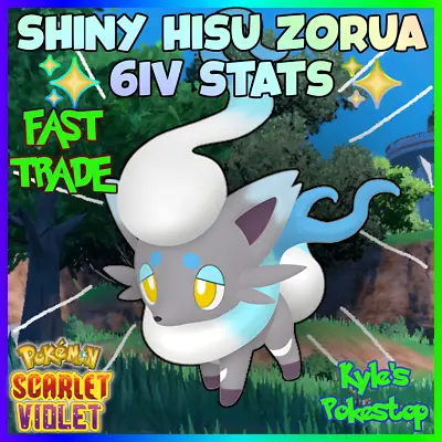 6iv 🌟 Shiny 🌟 Hisuian Zorua | Pokemon Scarlet & Violet | Shiny Or Non-shiny • $2.99