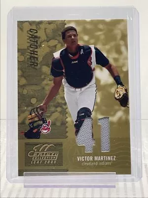 Victor Martinez 2005 Leaf Century Collection Gold Patch /41 Q1920 • $1