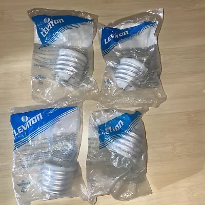 Leviton 8681 Porcelain Mogul To Medium Base Socket Lamp Adapter 4 Pack • $14