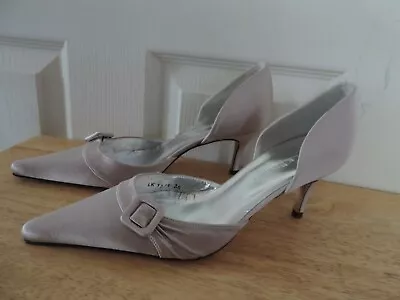 £34.99 • Buy L.K Bennett Piper Bridal Satin Taupe Heel Court Shoes Smart RRP£129 UK3 EU36