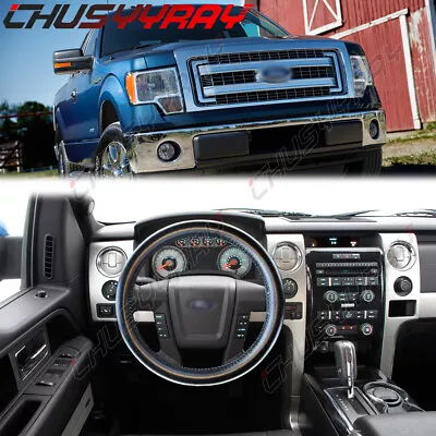 For Ford F150 Car Steering Wheel Cover Genuine Leather Auto Protection Needles • $16.99