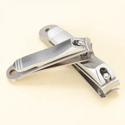  2pcs Nail Clippers Portable Stainless Steel Nail Manicure Tool Nail Cutter Nail • $10.39
