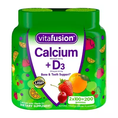 Vitafusion Calcium + D3 Vitamin Gummies (200 Ct.) • $22.50