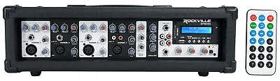 Rockville RPM48S 2400w Powered 4 Channel Mixer/Stereo Amplifier W Bluetooth/EQ • $164.95