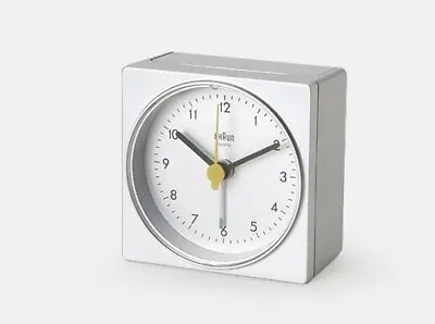 £35 • Buy Braun AB1 Alarm Clock - Silver, Designed By Dieter Rams
