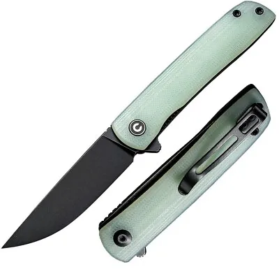Civivi Bo Linerlock Folding Knife 3  Nitro-V Steel Blade Jade G10 Handle 20009B4 • $35.29