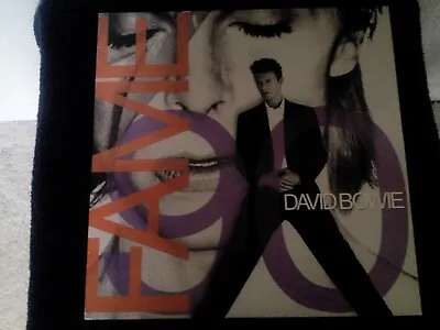 David Bowie.fame.12inch Vinyl.45. Emi U.s.a.fame 90.a1-b1.very Good Con.1990. • £20