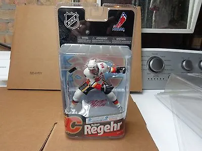 ROBYN REGEHR CALGARY FLAMES MCFARLANE  NHL24 PREMIER WHITE JERSEY WITH Auto 200p • $359.99